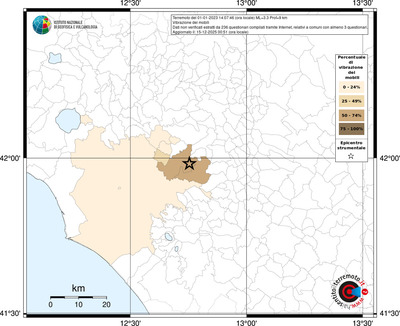Mappa territorio comunale con almeno 3 questionari