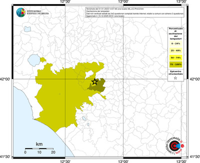 Mappa territorio comunale con almeno 3 questionari
