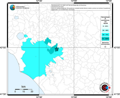 Mappa territorio comunale con almeno 3 questionari