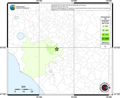 Mappa territorio comunale con almeno 3 questionari
