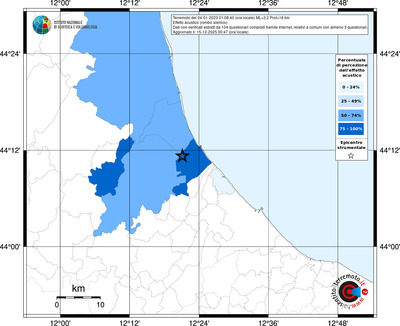 Mappa territorio comunale con almeno 3 questionari