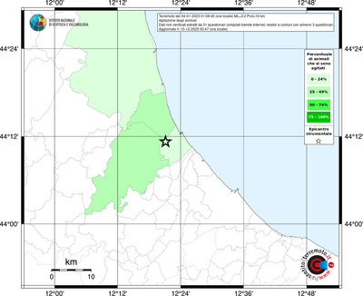 Mappa territorio comunale con almeno 3 questionari