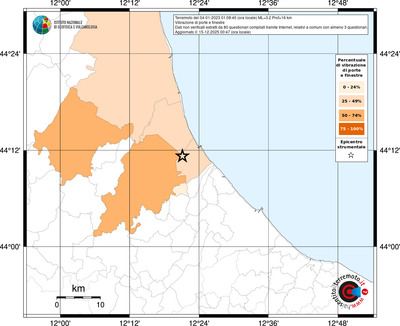 Mappa territorio comunale con almeno 3 questionari