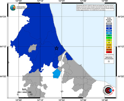 Mappa EMS - territori comuni