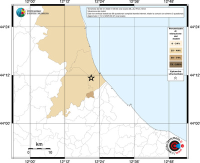 Mappa territorio comunale con almeno 3 questionari