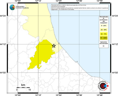 Mappa territorio comunale con almeno 3 questionari
