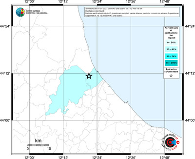 Mappa territorio comunale con almeno 3 questionari