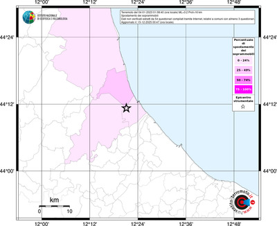 Mappa territorio comunale con almeno 3 questionari