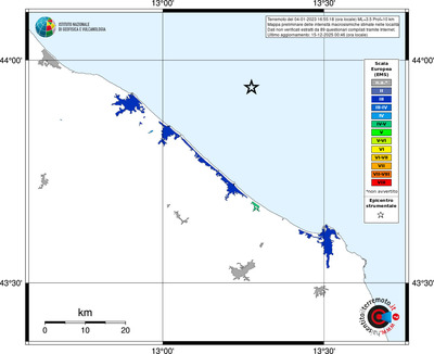 Mappa EMS - territori località