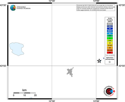 Mappa EMS - territori località