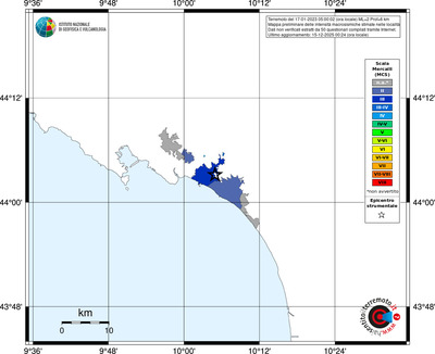Mappa MCS - territori località