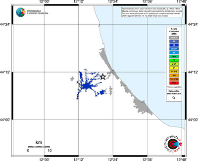 Mappa EMS - territori località