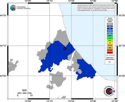 Mappa EMS - territori comuni