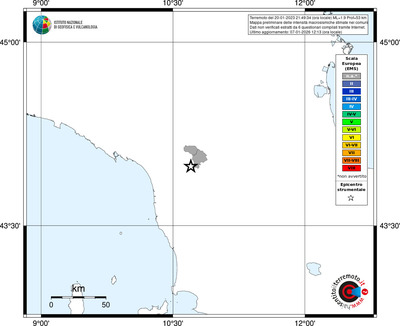 Mappa EMS - territori comuni