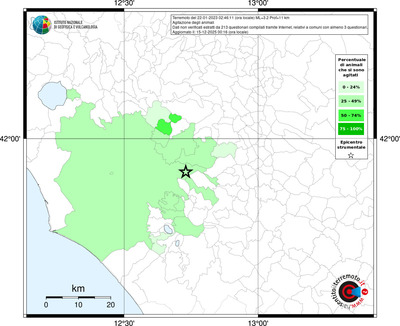 Mappa territorio comunale con almeno 3 questionari