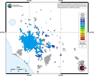 Mappa MCS - territori località