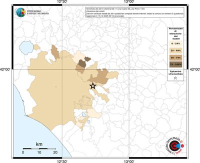 Mappa territorio comunale con almeno 3 questionari