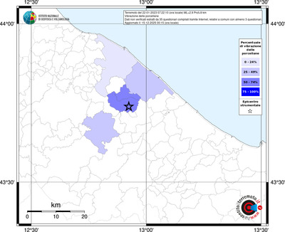 Mappa territorio comunale con almeno 3 questionari