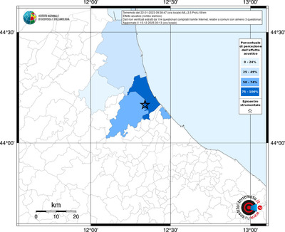 Mappa territorio comunale con almeno 3 questionari