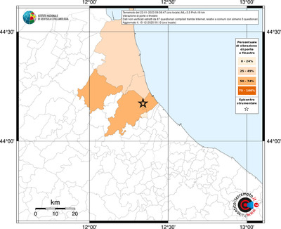 Mappa territorio comunale con almeno 3 questionari