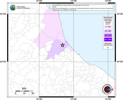 Mappa territorio comunale con almeno 3 questionari