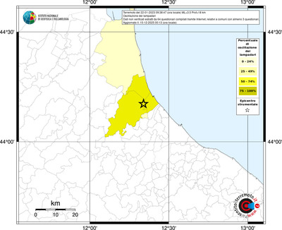 Mappa territorio comunale con almeno 3 questionari