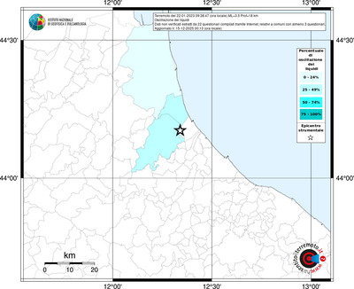 Mappa territorio comunale con almeno 3 questionari
