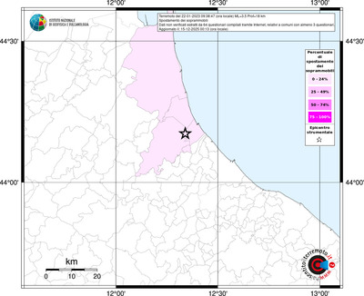Mappa territorio comunale con almeno 3 questionari