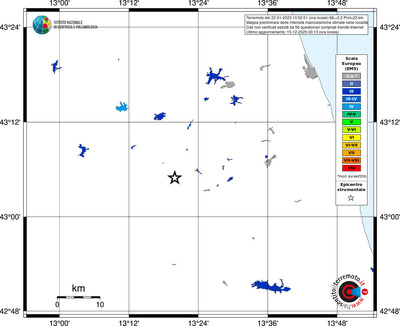 Mappa EMS - territori località