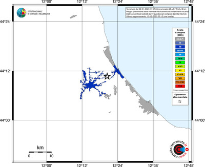 Mappa EMS - territori località