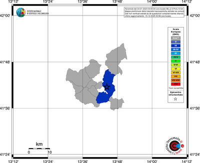 Mappa EMS - territori comuni