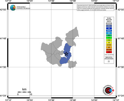 Mappa MCS - territori comuni