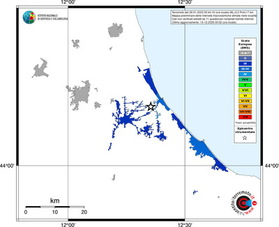 Mappa EMS - territori località