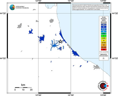 Mappa EMS - territori località