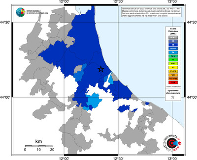 Mappa EMS - territori comuni