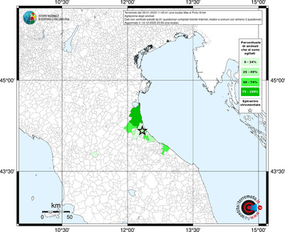 Mappa territorio comunale con almeno 3 questionari
