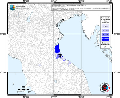 Mappa territorio comunale con almeno 3 questionari