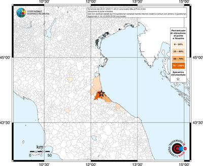 Mappa territorio comunale con almeno 3 questionari