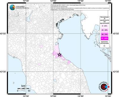 Mappa territorio comunale con almeno 3 questionari