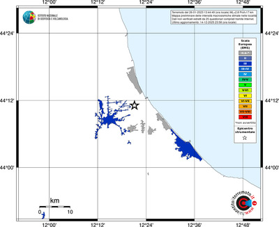 Mappa EMS - territori località