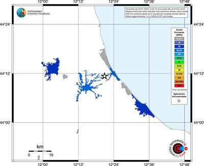 Mappa EMS - territori località