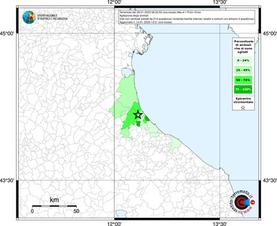 Mappa territorio comunale con almeno 3 questionari