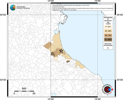 Mappa territorio comunale con almeno 3 questionari