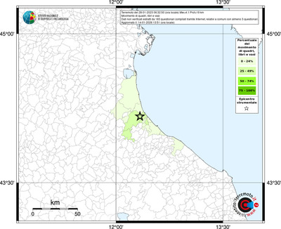 Mappa territorio comunale con almeno 3 questionari