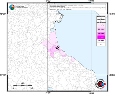 Mappa territorio comunale con almeno 3 questionari