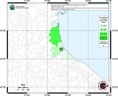 Mappa territorio comunale con almeno 3 questionari