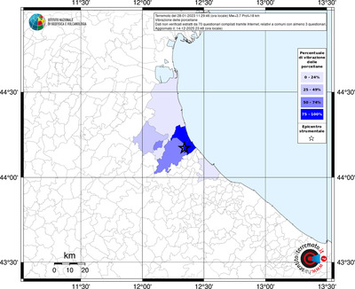 Mappa territorio comunale con almeno 3 questionari