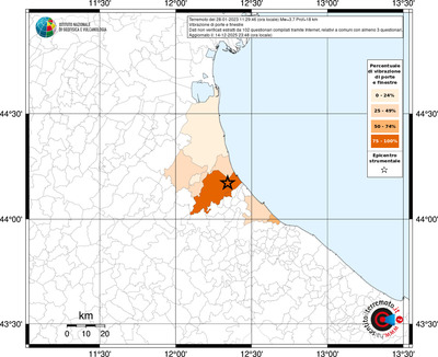 Mappa territorio comunale con almeno 3 questionari