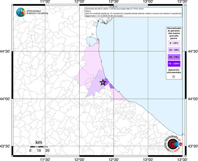 Mappa territorio comunale con almeno 3 questionari