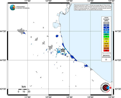 Mappa EMS - territori località
